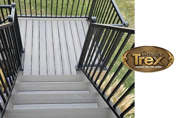 TREX Composite Deck Stairway